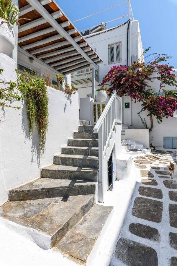 Floral Villa With Marvelous View To Mykonos Town Exterior foto